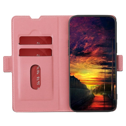 For Motorola Edge 5G 2024 Twill Texture Side Button Leather Phone Case(Pink) - Motorola Cases by PMC Jewellery | Online Shopping South Africa | PMC Jewellery | Buy Now Pay Later Mobicred