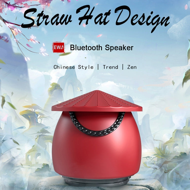 EWA A123 Portable Mini Speaker Chinese Style Bluetooth Speaker(Red) - Mini Speaker by EWA | Online Shopping South Africa | PMC Jewellery | Buy Now Pay Later Mobicred