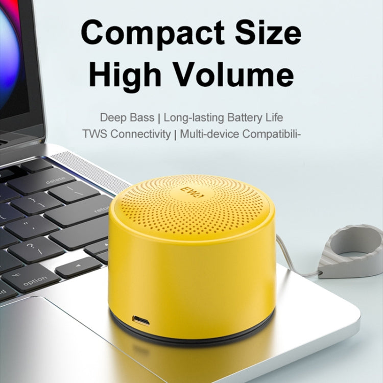 EWA A124 Portable Mini TWS Bluetooth Speaker Outdoor IPX5 Waterproof Subwoofer(Blue) - free shipping - PMC Jewellery - Order now!