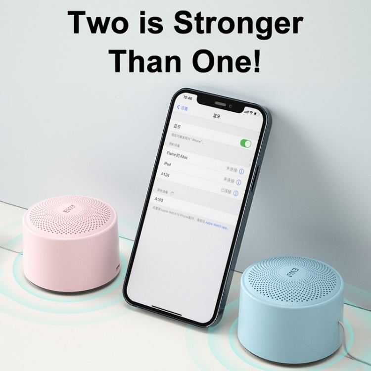 EWA A124 Portable Mini TWS Bluetooth Speaker Outdoor IPX5 Waterproof Subwoofer(Blue) - free shipping - PMC Jewellery - Order now!