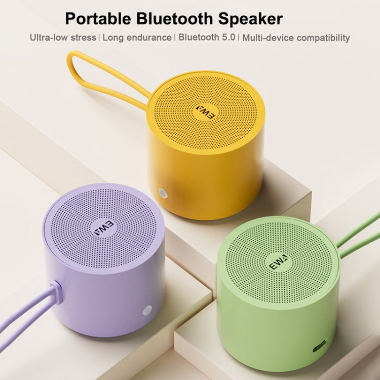 EWA A127 Outdoor IPX5 Waterproof Portable Mini TWS Wireless Bluetooth Speaker(Green) - Waterproof Speaker by EWA | Online Shopping South Africa | PMC Jewellery | Buy Now Pay Later Mobicred