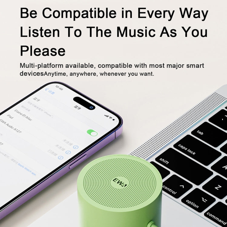 EWA A127 Outdoor IPX5 Waterproof Portable Mini TWS Wireless Bluetooth Speaker(Pink) - free shipping - PMC Jewellery - Order now!