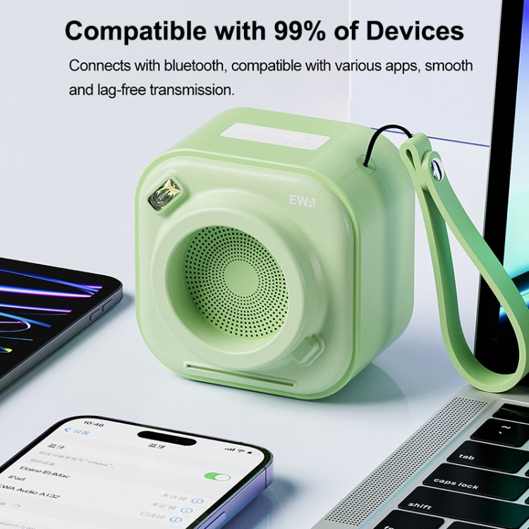 EWA A132 Portable Mini Stereo Wireless Bluetooth Speaker(Brown Green) - free shipping - PMC Jewellery - Order now!