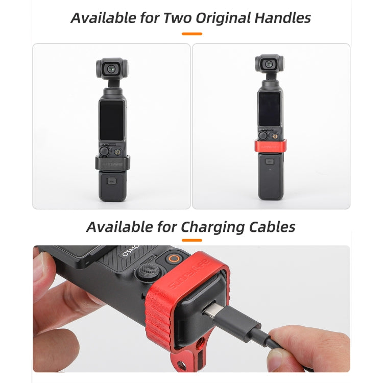 For DJI OSMO Pocket 3 Metal Expansion Bracket Adapter Frame Holder with Screw(Black) - Mount & Holder by Sunnylife | Online Shopping South Africa | PMC TechLife | Buy Now Pay Later Mobicred