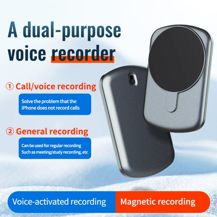 JNN A1 Strong Magnetic Mobile Call Voice Recorder, Memory:8GB(Black) - Recording Pen by JNN | Online Shopping South Africa | PMC TechLife | Buy Now Pay Later Mobicred