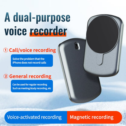 JNN A1 Strong Magnetic Mobile Call Voice Recorder, Memory:64GB(Black) - Recording Pen by JNN | Online Shopping South Africa | PMC Jewellery