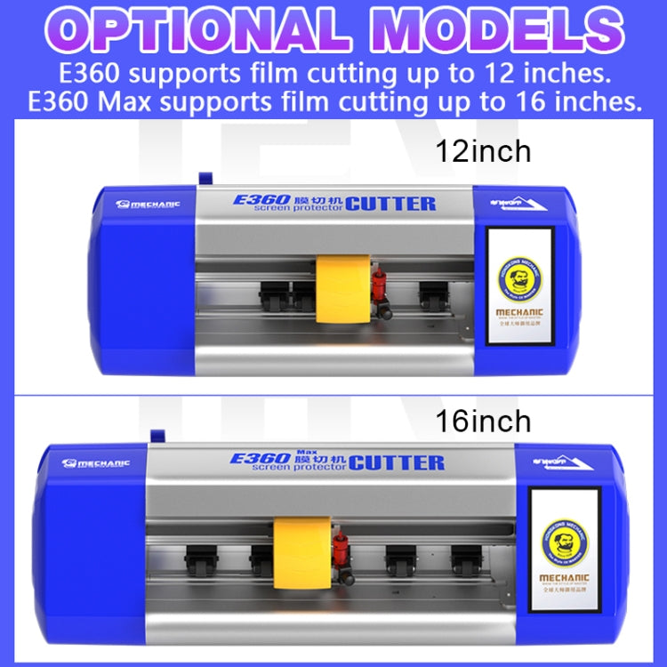 Mechanic Universal Cloud Intelligent Flexible Hydrogel Film Cutting Machine, Model:E360(US Plug) - free shipping - PMC TechLife - Order now!