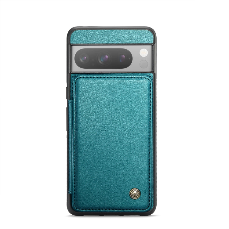 For Google Pixel 8 Pro CaseMe C22 Card Slots Holder RFID Anti-theft Phone Case(Blue Green) - Google Cases by CaseMe | Online Shopping South Africa | PMC Jewellery | Buy Now Pay Later Mobicred