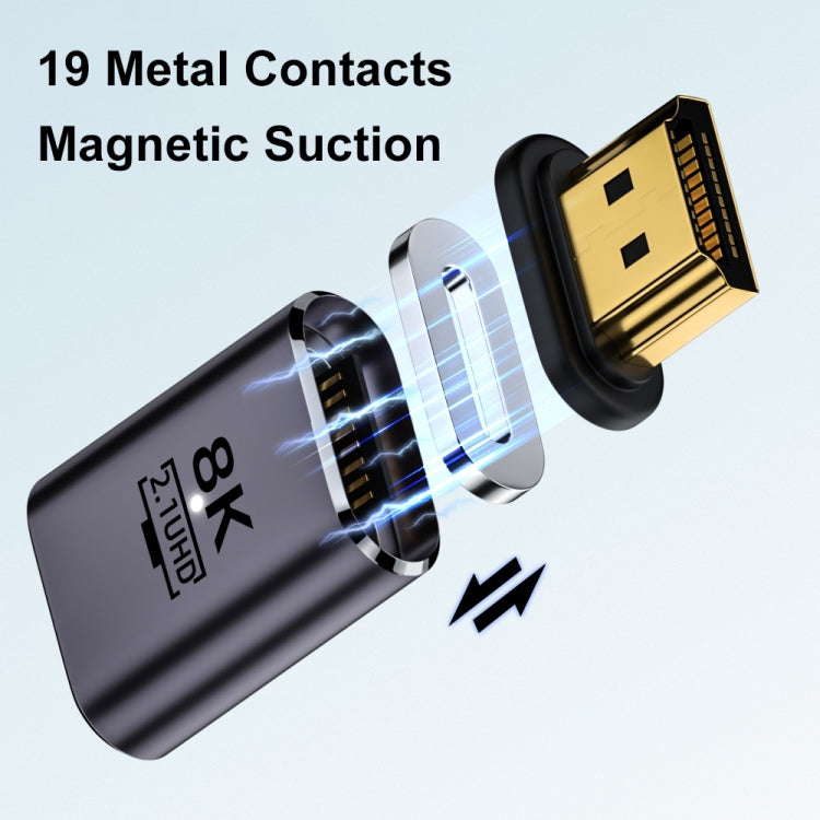 8K 60Hz HDTV to HDTV Magnetic Adapter, Straight - Adapter by PMC Jewellery | Online Shopping South Africa | PMC Jewellery | Buy Now Pay Later Mobicred