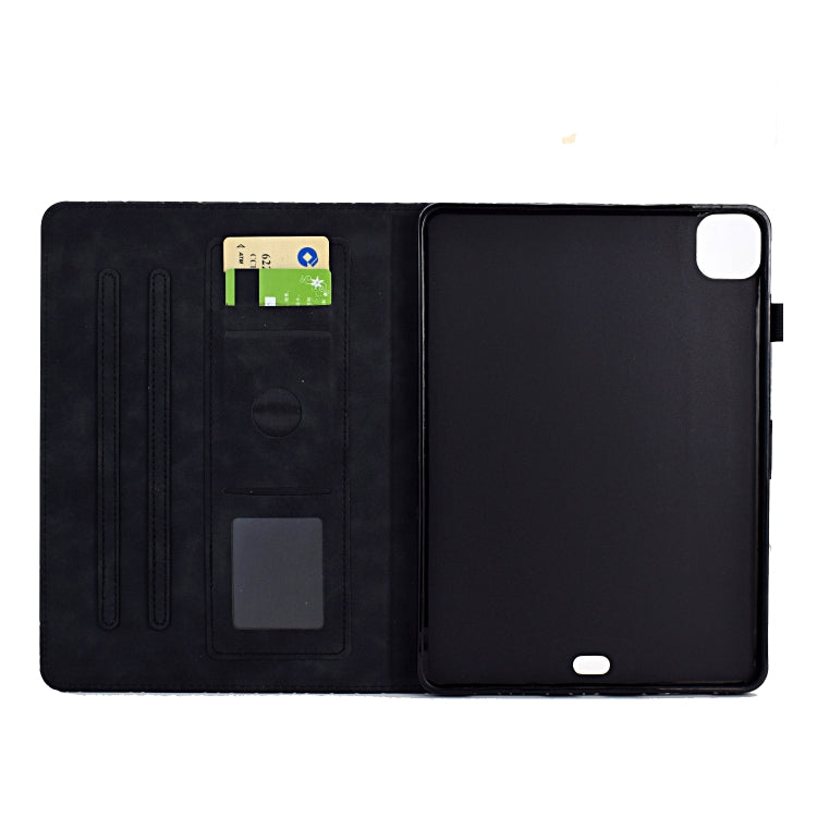 For iPad Pro 11 2024 Rhombus TPU Smart Leather Tablet Case(Black) - iPad Pro 11 2024 Cases by PMC Jewellery | Online Shopping South Africa | PMC Jewellery | Buy Now Pay Later Mobicred