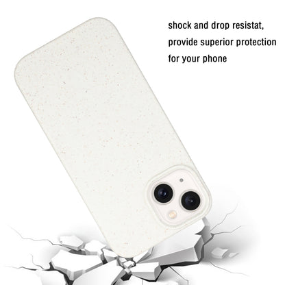 For iPhone 15 Wheat MagSafe Magnetic Straw Material + TPU Phone Case(White) - iPhone 15 Cases by PMC Jewellery | Online Shopping South Africa | PMC Jewellery