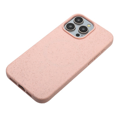 For iPhone 13 Pro Wheat MagSafe Magnetic Straw Material + TPU Phone Case(Pink) - iPhone 13 Pro Cases by PMC Jewellery | Online Shopping South Africa | PMC Jewellery