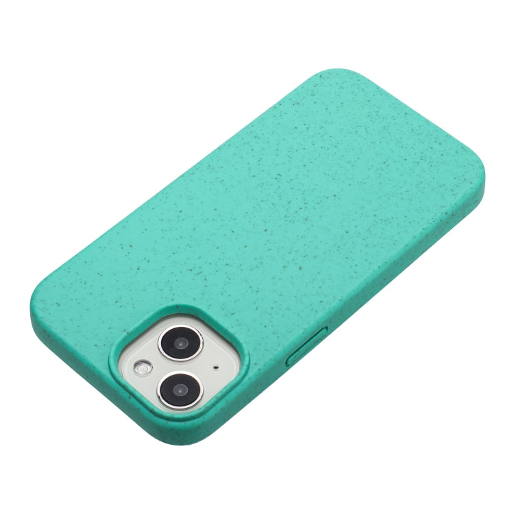 For iPhone 13 Wheat MagSafe Magnetic Straw Material + TPU Phone Case(Green) - iPhone 13 Cases by PMC Jewellery | Online Shopping South Africa | PMC Jewellery