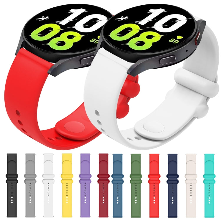 18mm Universal Solid Color Reverse Buckle Silicone Watch Band(Red) - free shipping - PMC TechLife - Order now!