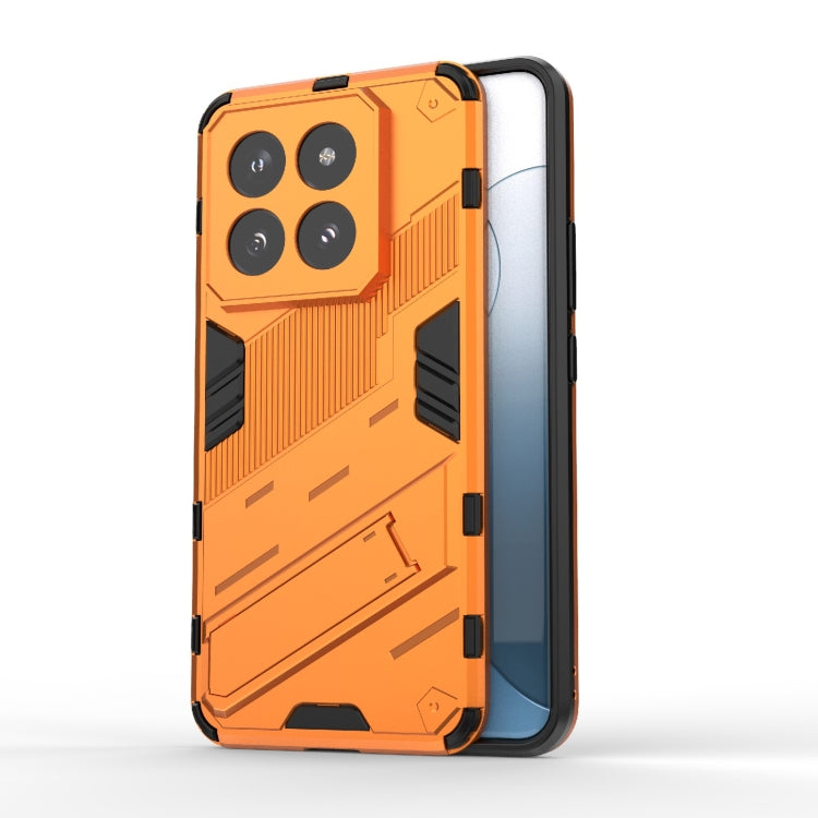 For Xiaomi 14 Pro 5G Punk Armor 2 in 1 PC + TPU Phone Case with Holder(Orange) - 14 Pro Cases by PMC Jewellery | Online Shopping South Africa | PMC Jewellery | Buy Now Pay Later Mobicred