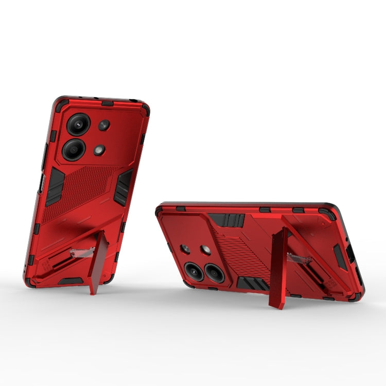 For Xiaomi Redmi Note 13R Pro 5G Punk Armor 2 in 1 PC + TPU Phone Case with Holder(Red) - Xiaomi Cases by PMC Jewellery | Online Shopping South Africa | PMC Jewellery | Buy Now Pay Later Mobicred