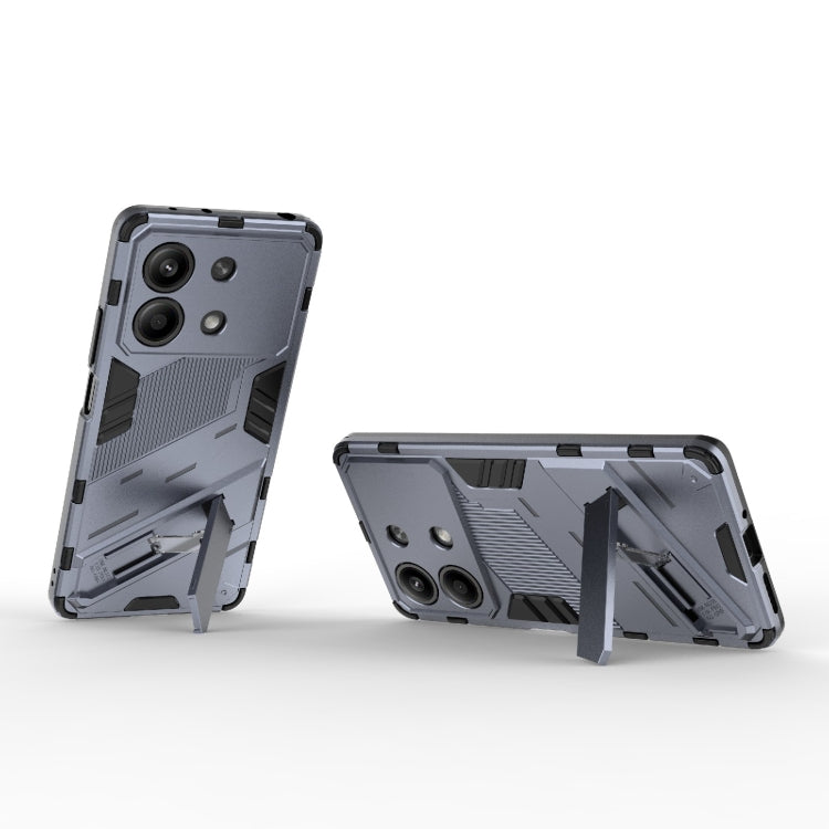 For Xiaomi Redmi Note 13R Pro 5G Punk Armor 2 in 1 PC + TPU Phone Case with Holder(Grey) - Xiaomi Cases by PMC Jewellery | Online Shopping South Africa | PMC Jewellery | Buy Now Pay Later Mobicred