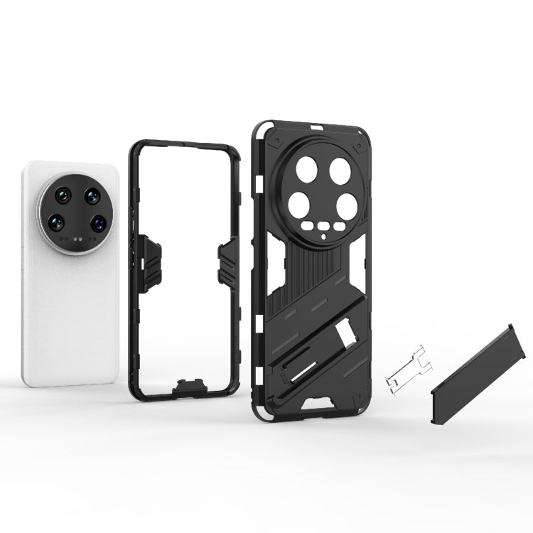 For Xiaomi 14 Ultra 5G Punk Armor 2 in 1 PC + TPU Phone Case with Holder(Orange) - 14 Ultra Cases by PMC TechLife | Online Shopping South Africa | PMC TechLife | Buy Now Pay Later Mobicred