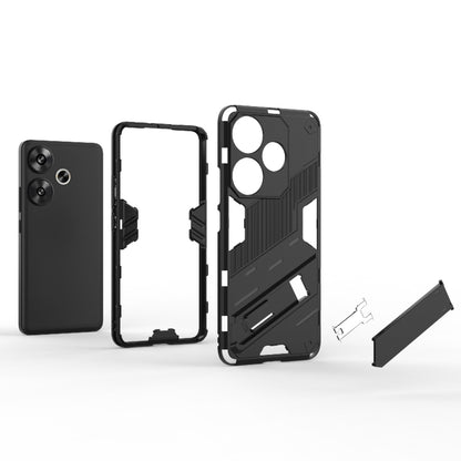 For Xiaomi Redmi Turbo 3 5G Punk Armor 2 in 1 PC + TPU Phone Case with Holder(Green) - Xiaomi Cases by PMC Jewellery | Online Shopping South Africa | PMC Jewellery | Buy Now Pay Later Mobicred