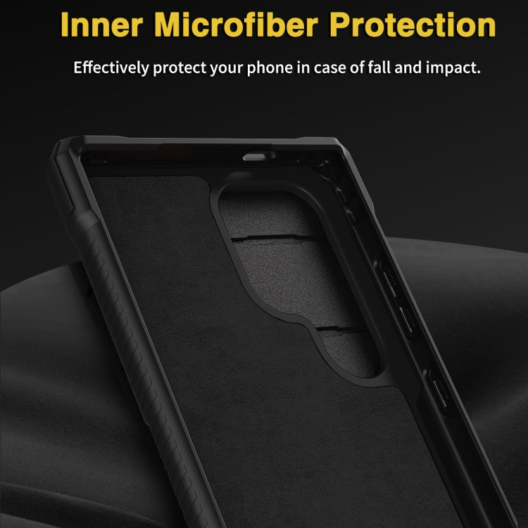 For Samsung Galaxy S24 Ultra 5G Full Coverage Phone Case with Holder / Card Slot(Black) - Galaxy S24 Ultra 5G Cases by PMC Jewellery | Online Shopping South Africa | PMC Jewellery | Buy Now Pay Later Mobicred