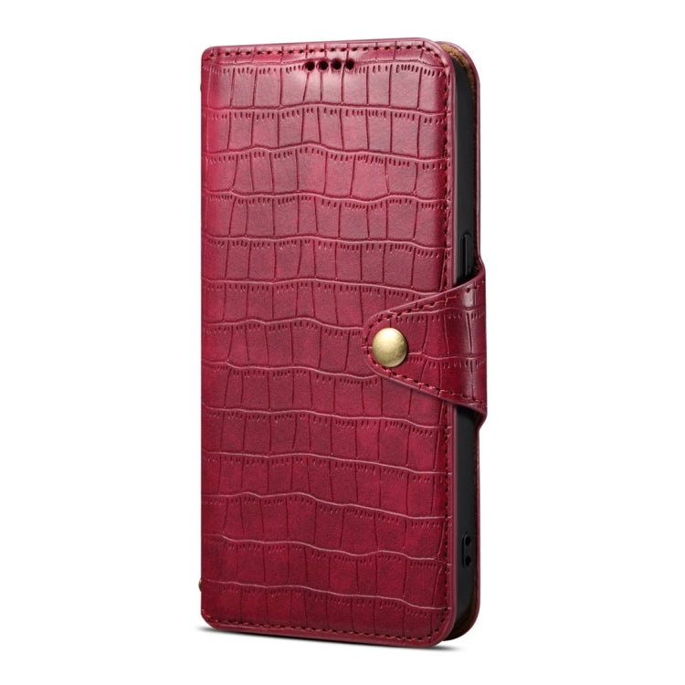 For Samsung Galaxy S24+ 5G Denior Crocodile Texture Oil Edge Leather Phone Case(Rose Red) - free shipping - PMC Jewellery - Order now!
