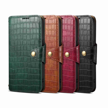 For Samsung Galaxy S24 Ultra 5G Denior Crocodile Texture Oil Edge Leather Phone Case(Green) - Galaxy S24 Ultra 5G Cases by Denior | Online Shopping South Africa | PMC Jewellery | Buy Now Pay Later Mobicred