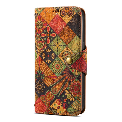 For Samsung Galaxy A24 5G Denior Flower Language Series Cork Fabric Oil Edge Leather Phone Case(Autumn) - Galaxy Phone Cases by Denior | Online Shopping South Africa | PMC Jewellery