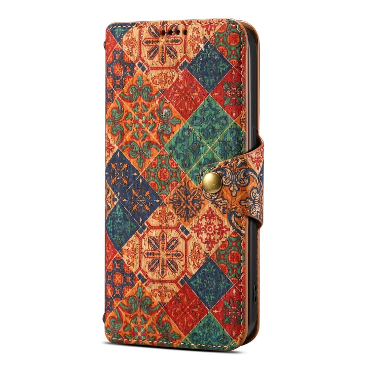 For Samsung Galaxy S24 5G Denior Flower Language Series Cork Fabric Oil Edge Leather Phone Case(Winter) - free shipping - PMC Jewellery - Order now!