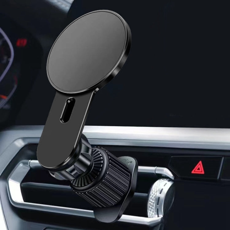 360 Degree Rotating Car Air Outlet Magnetic Phone Holder(Black) - Car Holders by PMC Jewellery | Online Shopping South Africa | PMC Jewellery | Buy Now Pay Later Mobicred