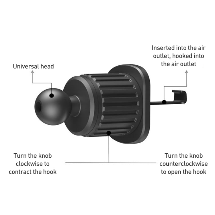360 Degree Rotating Car Air Outlet Magnetic Phone Holder(Grey) - free shipping - PMC TechLife - Order now!