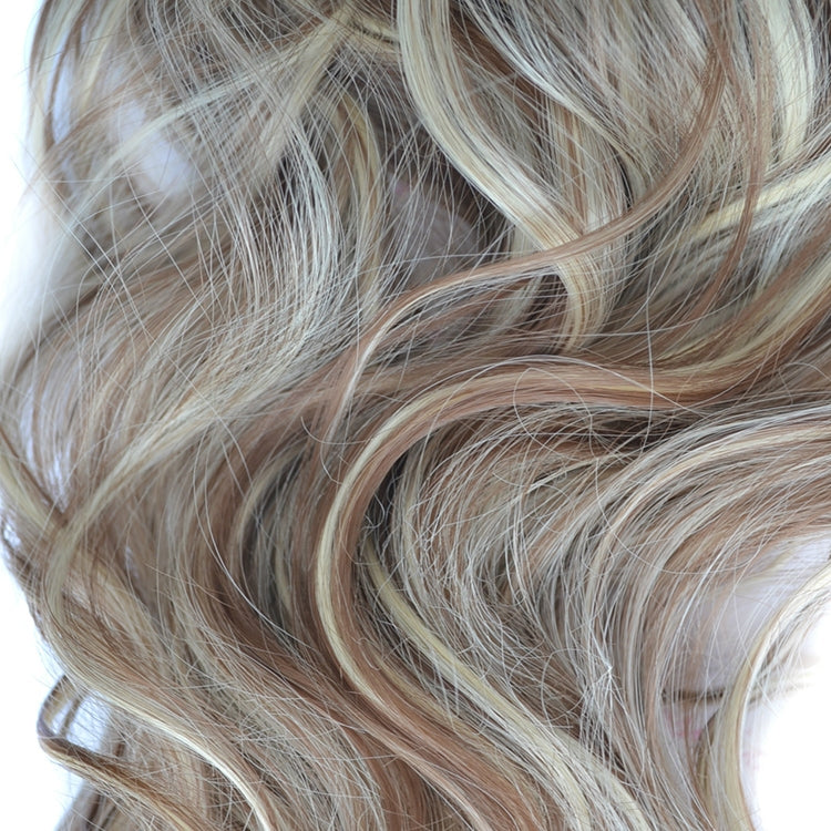 50cm 16 Card Long Curly Hair Wig Seamless Hair Extension Piece(7.4H27#) - free shipping - PMC TechLife - Order now!