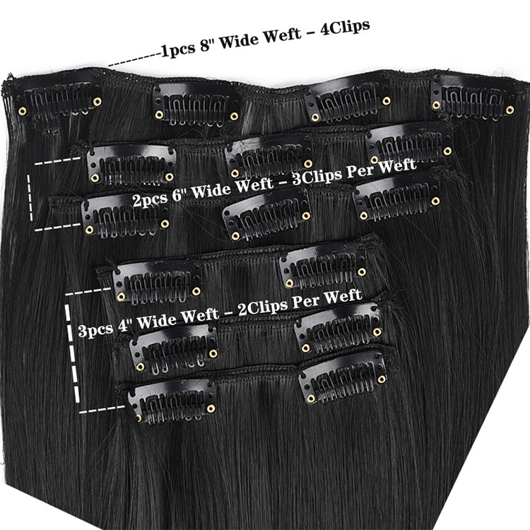 50cm 16 Card Long Curly Hair Wig Seamless Hair Extension Piece(7.4H27#) - free shipping - PMC TechLife - Order now!