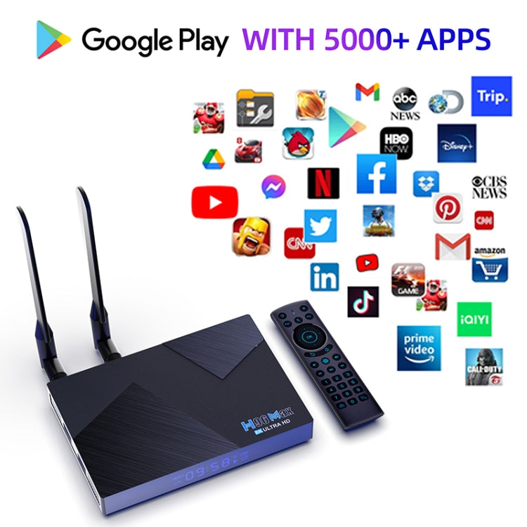 H96 Max V58 Android 12.0 Smart TV Box, 4GB+32GB, Quad-core Cortex-A76 and Quad-core Cortex-A55(UK Plug) - Others by PMC TechLife | Online Shopping South Africa | PMC TechLife | Buy Now Pay Later Mobicred