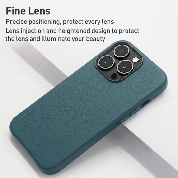 For iPhone 15 Pro Lamb Grain PU Back Cover Phone Case(Brown) - iPhone 15 Pro Cases by PMC TechLife | Online Shopping South Africa | PMC TechLife