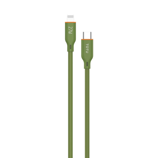 TOTU CB-6-PD 27W USB-C / Type-C to 8 Pin Silicone Data Cable, Length: 1m(Green) - 2 in 1 Cable by TOTUDESIGN | Online Shopping South Africa | PMC Jewellery | Buy Now Pay Later Mobicred