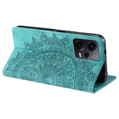 For Xiaomi Redmi Note 12 Pro Global Totem Embossed Magnetic Leather Phone Case(Green) - Xiaomi Cases by PMC Jewellery | Online Shopping South Africa | PMC Jewellery | Buy Now Pay Later Mobicred