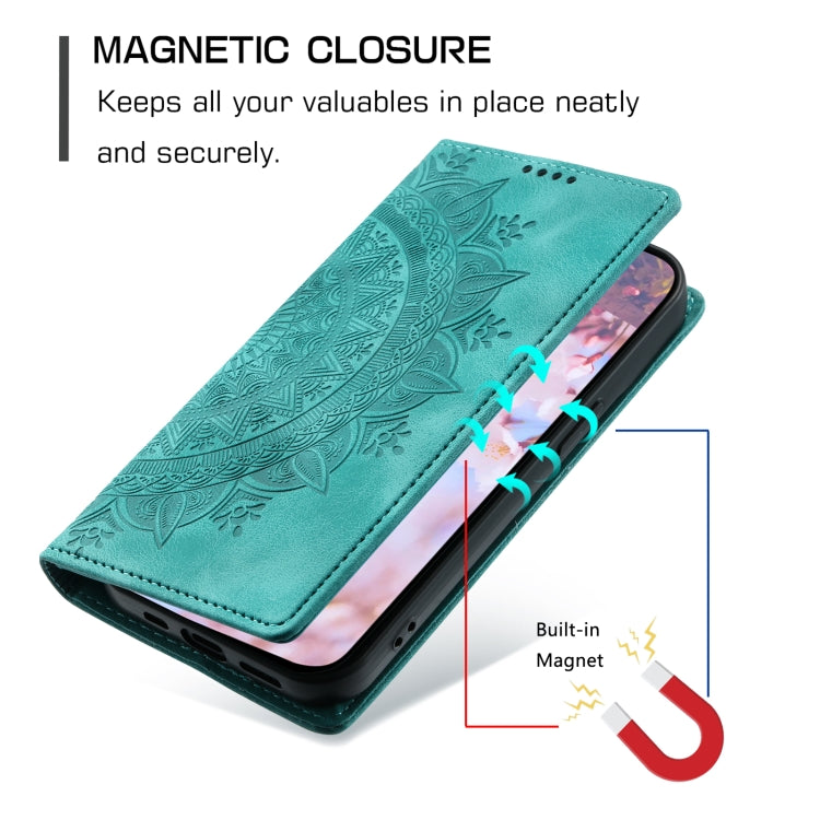 For Xiaomi Redmi Note 12 Pro Global Totem Embossed Magnetic Leather Phone Case(Green) - Xiaomi Cases by PMC Jewellery | Online Shopping South Africa | PMC Jewellery | Buy Now Pay Later Mobicred