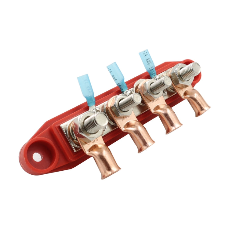 CP-4016 M10+M8 Power Distribution Block Terminal Studs with Terminals(Red) - Booster Cable & Clip by PMC Jewellery | Online Shopping South Africa | PMC Jewellery | Buy Now Pay Later Mobicred