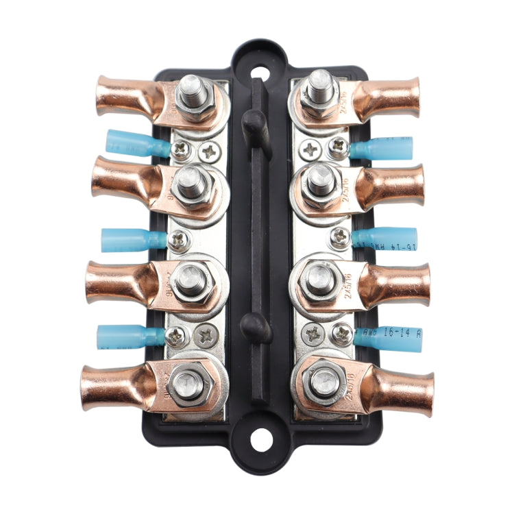 CP-4065 Double Row M8 Power Distribution Block Terminal Studs with Terminals(Black) - Booster Cable & Clip by PMC Jewellery | Online Shopping South Africa | PMC Jewellery | Buy Now Pay Later Mobicred