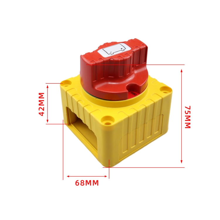 CP-4342 Yacht RV Single-circuit High-current Knob Power-off Switch(Yellow) - Car Switches by PMC Jewellery | Online Shopping South Africa | PMC Jewellery | Buy Now Pay Later Mobicred