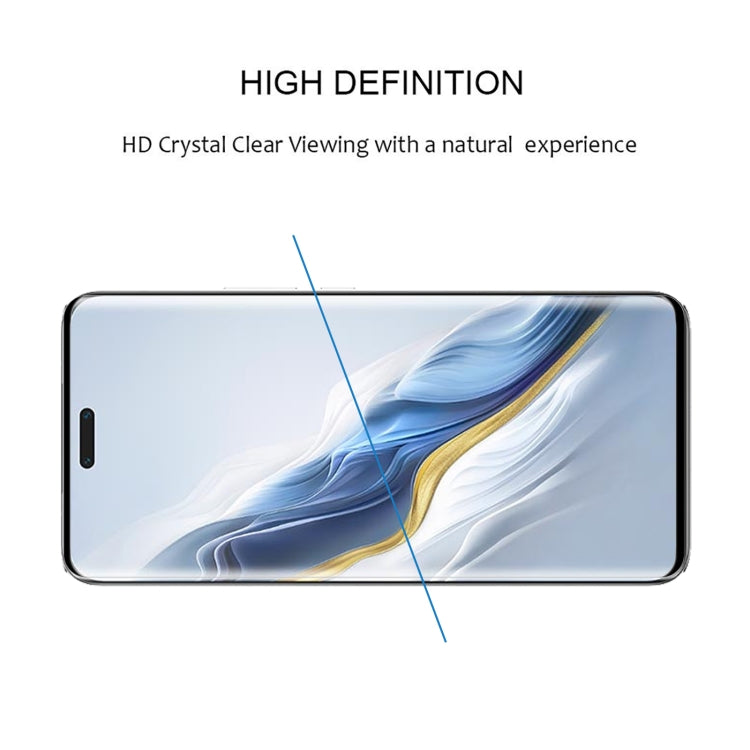 For Honor Magic6 Pro / X60 Pro 9H HD 3D Curved Edge Tempered Glass Film(Black) - Honor Tempered Glass by PMC Jewellery | Online Shopping South Africa | PMC Jewellery | Buy Now Pay Later Mobicred