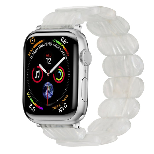 For Apple Watch Series 9 41mm Stretch Rope Resin Watch Band(Fluorescent Color) - Watch Bands by PMC Jewellery | Online Shopping South Africa | PMC Jewellery