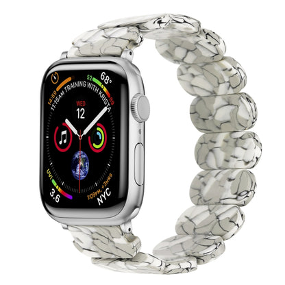 For Apple Watch SE 2022 40mm Stretch Rope Resin Watch Band(Earth Cracks) - Watch Bands by PMC Jewellery | Online Shopping South Africa | PMC Jewellery