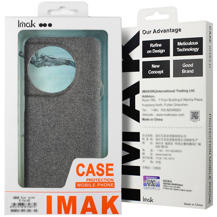 For Samsung Galaxy S24 Ultra 5G imak Ruiyi Series Cloth Texture PU + PC Phone Case(Light Grey) - free shipping - PMC Jewellery - Order now!
