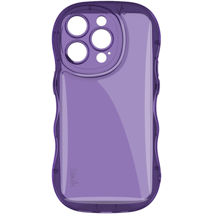 For iPhone 15 Pro Max IMAK Wave Bubble Soft Shockproof Phone Case(Purple) - iPhone 15 Pro Max Cases by imak | Online Shopping South Africa | PMC Jewellery | Buy Now Pay Later Mobicred