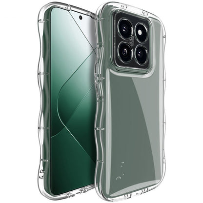 For Xiaomi 14 Pro 5G IMAK Wave Bubble Soft Shockproof Phone Case(Transparent) - 14 Pro Cases by imak | Online Shopping South Africa | PMC Jewellery | Buy Now Pay Later Mobicred