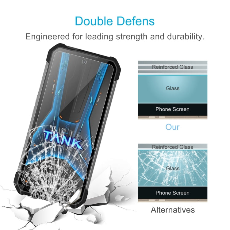 For Unihertz Tank 3 Pro 8849 10pcs 0.26mm 9H 2.5D Tempered Glass Film - free shipping - PMC TechLife - Order now!
