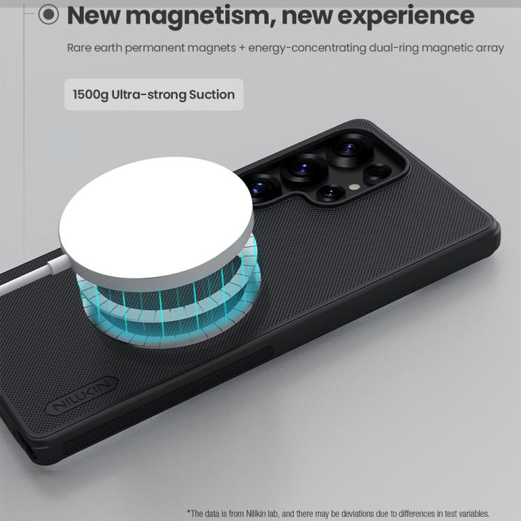 For Samsung Galaxy S25 Ultra 5G NILLKIN Frosted Shield Pro Magnetic Magsafe Phone Case(Black) - Galaxy S25 Ultra 5G Cases by NILLKIN | Online Shopping South Africa | PMc TechLife | Buy Now Pay Later Mobicred