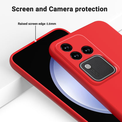 For vivo S18 / S18 Pro / V30 / V30 Pro Solid Color Liquid Silicone Dropproof Full Coverage Protective Case(Red) - S18 Cases by PMC Jewellery | Online Shopping South Africa | PMC Jewellery