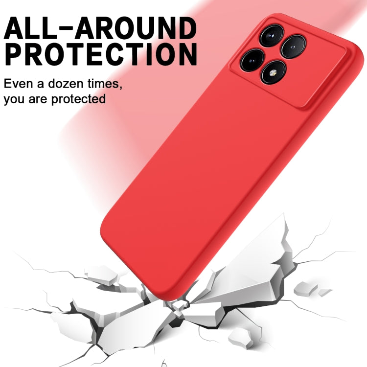 For Xiaomi Redmi K70/K70 Pro Solid Color Liquid Silicone Dropproof Full Coverage Phone Case(Red) - K70 Pro Cases by PMC Jewellery | Online Shopping South Africa | PMC Jewellery | Buy Now Pay Later Mobicred